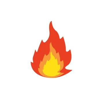 Fire flame  icon vector illustration design Stockillustratie