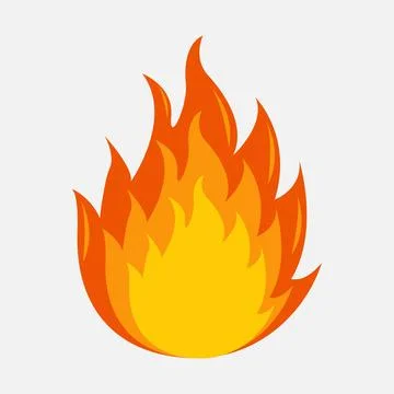 Fire Flame Icon Vector Illustration Stock Illustration