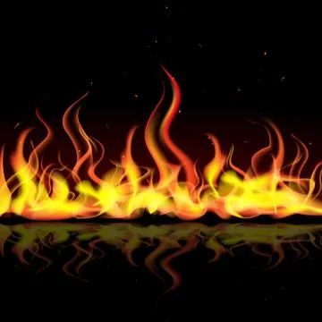 Fire flame Stock Illustration