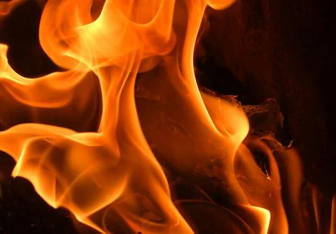 FIRE, FLAME INFERNO close up image Stock Photos