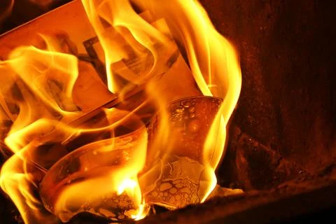FIRE, FLAME INFERNO close up image Stock Photos