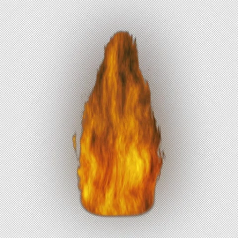 Fire flame isolated on transparent background with alpha channel Video stock 332354873