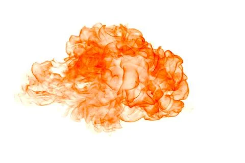 Fire flame isolated on a white background. Stock Photos