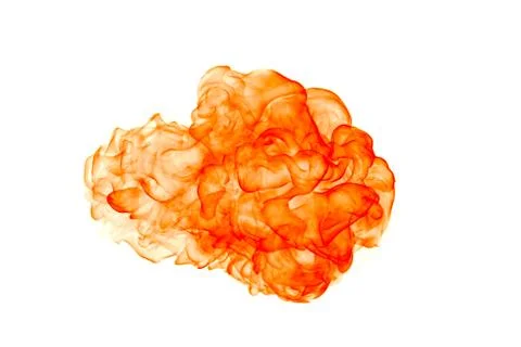 Fire flame isolated on a white background. Stock Photos