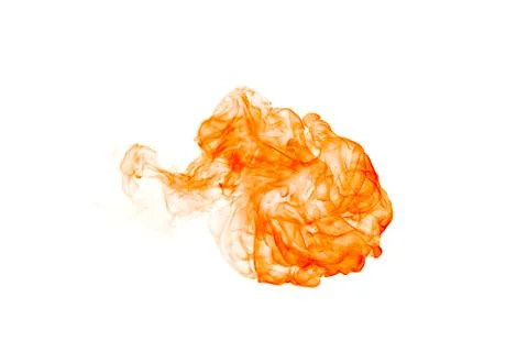 Fire flame isolated on a white background. Stock Photos