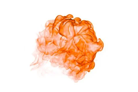 Fire flame isolated on a white background. Foto stock