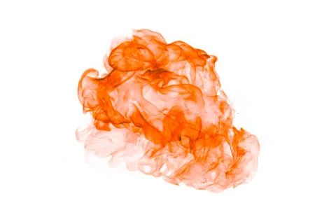 Fire flame isolated on a white background. Stock Photos