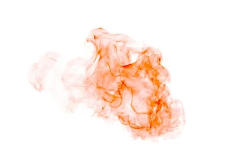 Fire flame isolated on a white background. Stock Photos