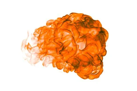 Fire flame isolated on a white background. Stock Photos