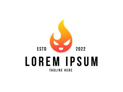 Fire flame logo design template Stock Illustration