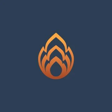 Fire Flame Logo design vector template silhouette. Creative Burn Elegant Bonf Illustrazione stock