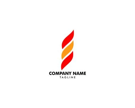 Fire Flame Logo design vector template Stock Illustration
