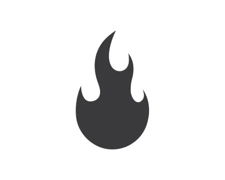 Fire flame Logo icon vector illustration design Stock Illustration