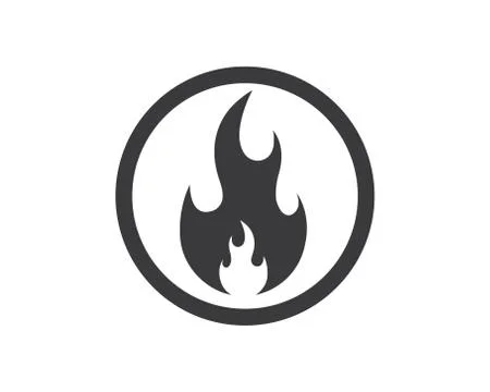 Fire flame Logo icon vector illustration design イラスト素材