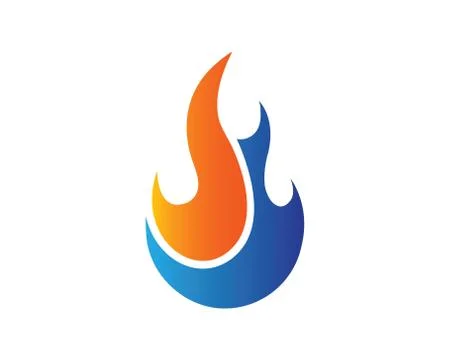 Fire flame Logo icon vector illustration design イラスト素材
