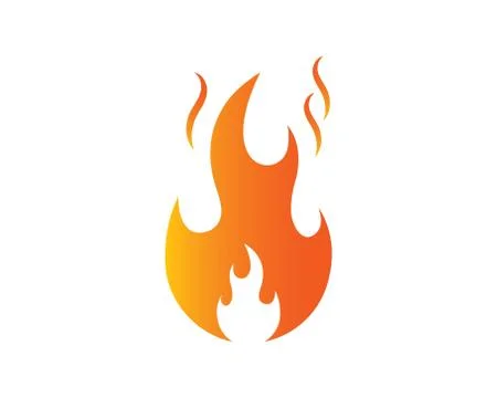 Fire flame Logo icon vector illustration design Stock Illustration
