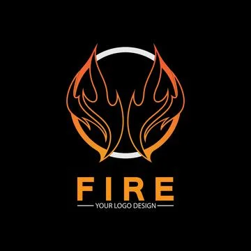 Fire flame logo icon vector design template 스톡 일러스트