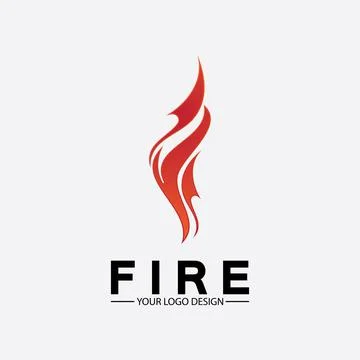 Fire flame logo icon vector design template 스톡 일러스트
