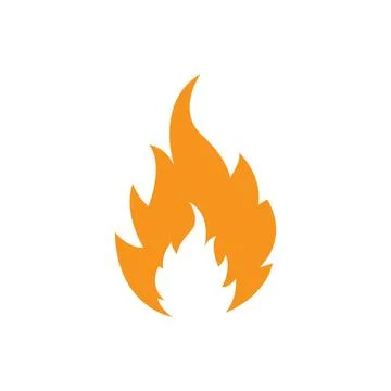 Fire flame Logo icon vector illustration design イラスト素材