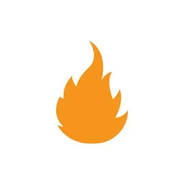 Fire flame Logo icon vector illustration design Illustrazione stock