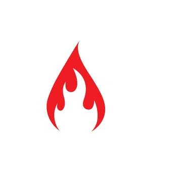 Fire flame Logo icon vector illustration design Stock Illustration