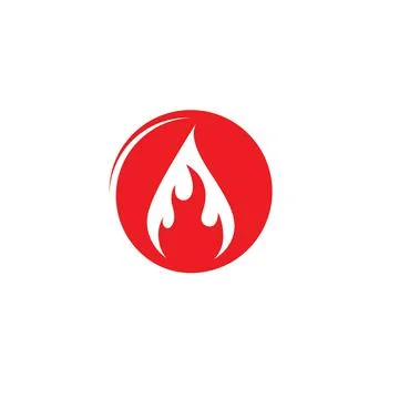 Fire flame Logo icon vector illustration design Stock Illustration