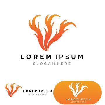 Fire flame logo icon vector design template 스톡 일러스트