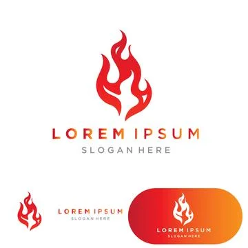 Fire flame logo icon vector design template 스톡 일러스트