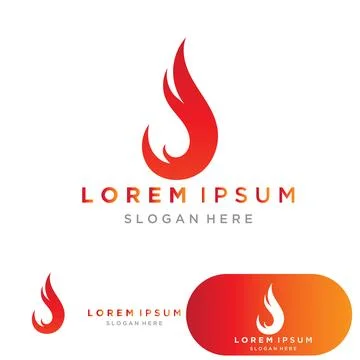 Fire flame logo icon vector design template 스톡 일러스트