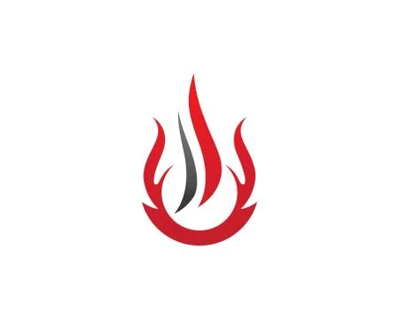Fire flame Logo Template Illustrazione stock
