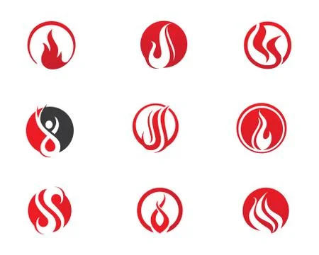 Fire flame Logo Template Stock Illustration