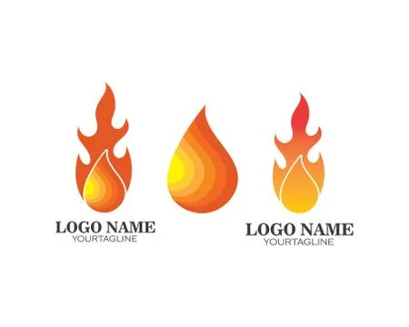 Fire flame Logo Template Stock Illustration