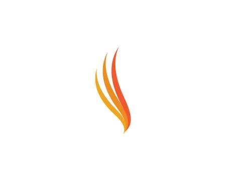 Fire flame Logo Template vector icon Oil, gas and energy Illustrazione stock