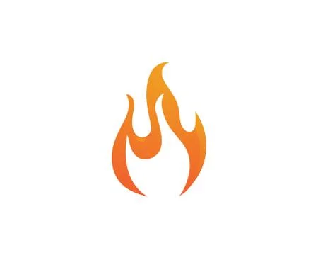 Fire flame Logo Template vector icon Oil, gas and energy logo Stock Illustration