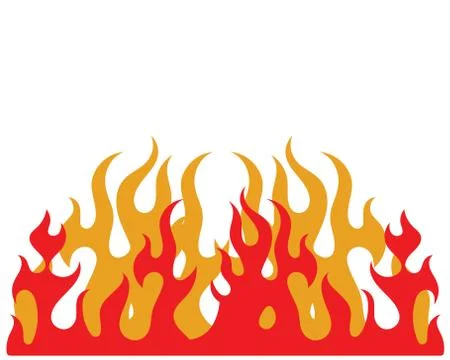 Fire flame Logo Template vector icon Oil, gas and energy logo Stock Illustration