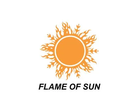 Fire flame Logo Template vector icon Oil, gas and energy logo Stock Illustration