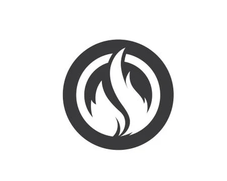 Fire flame Logo Template vector icon Oil, gas and energy logo 스톡 일러스트