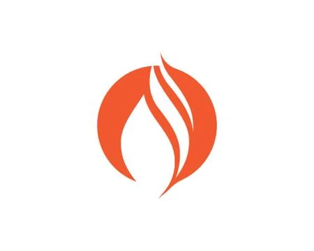 Fire flame Logo Template vector Illustrazione stock