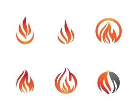 Fire flame Logo Template vector イラスト素材