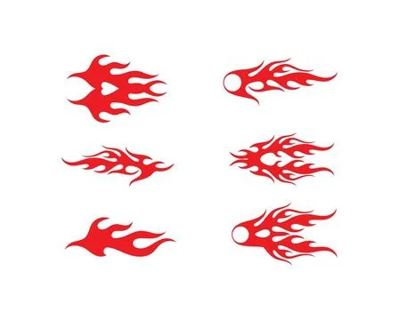 Fire flame Logo Template vector icon Oil, gas and energy logo Fire flame L... Stock Photos