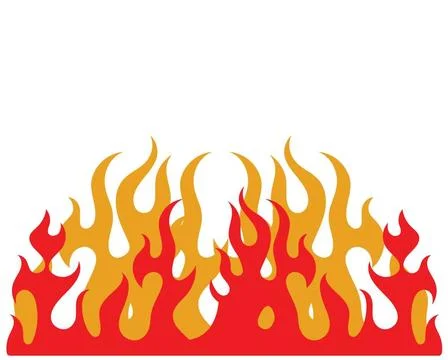 Fire flame Logo Template vector icon Oil, gas and energy logo Fire flame L... Stock Photos