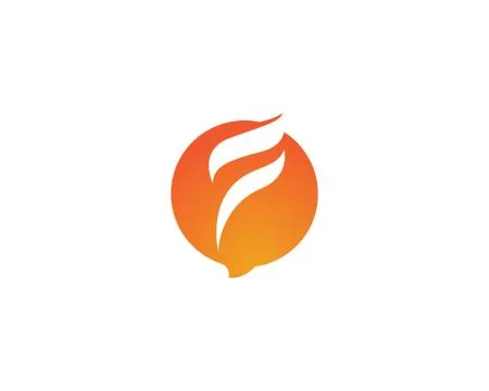 Fire flame Logo vector icon Oil, gas and energy logo concept Illustrazione stock