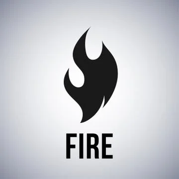 Fire flame logo vector icon Stock Illustration
