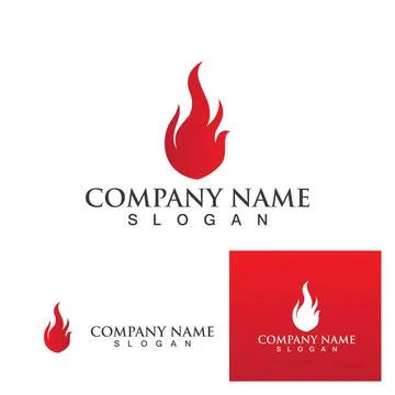 Fire with flame  Logo  Vector icon illustration イラスト素材