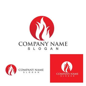 Fire with flame  Logo  Vector icon illustration 스톡 일러스트