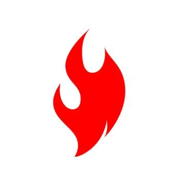 Fire flame logo vector stock icon illustration Stock Illustration