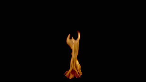 FIRE FLAME LOOP 3 Stock Footage 132320511