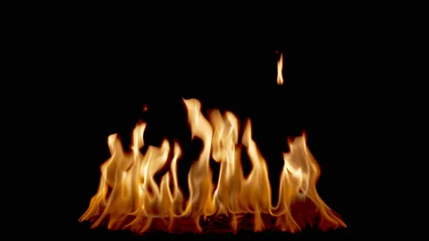 FIRE FLAME LOOP 6 Stock-Footage 132385270