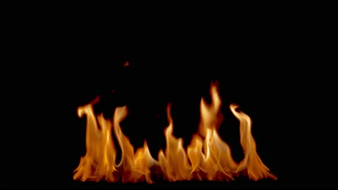 FIRE FLAME LOOP 7 Stock Footage 132352355