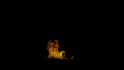 Fire flame loop animation Stock Footage 145933367